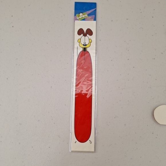 Garfield Die Cutout Paper 6" and Wrist Tattoo Odie Tongue 7" Set - Picture 4 of 9